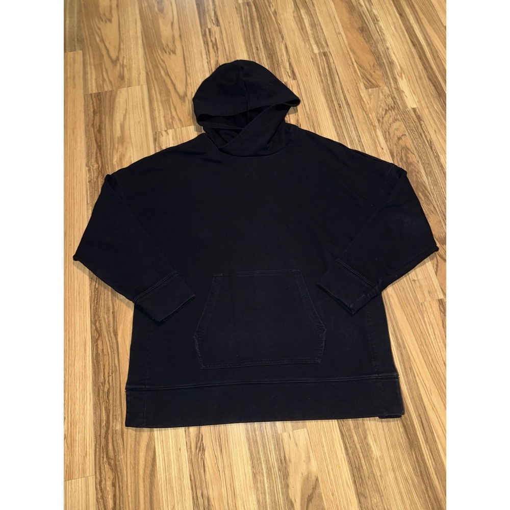 Fabletics Men's‎ XL Pullover Black Athletic Knit Hoodie Sweatshirt